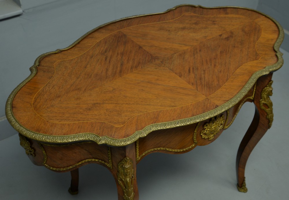 Late 19th Century Louis XV Style Kingwood Centre Table / Hall Table / Dressing Table View XII