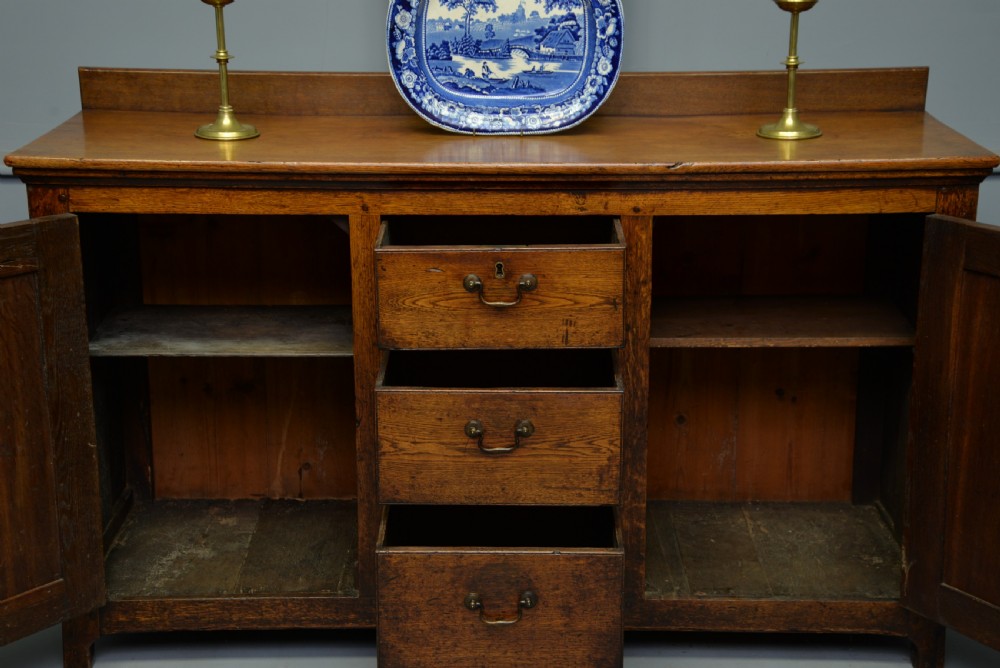 Georgian Solid Oak Sideboard / Dresser View III