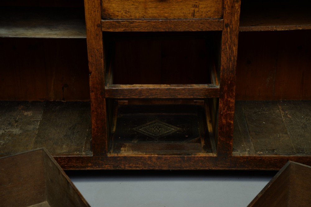 Georgian Solid Oak Sideboard / Dresser View V
