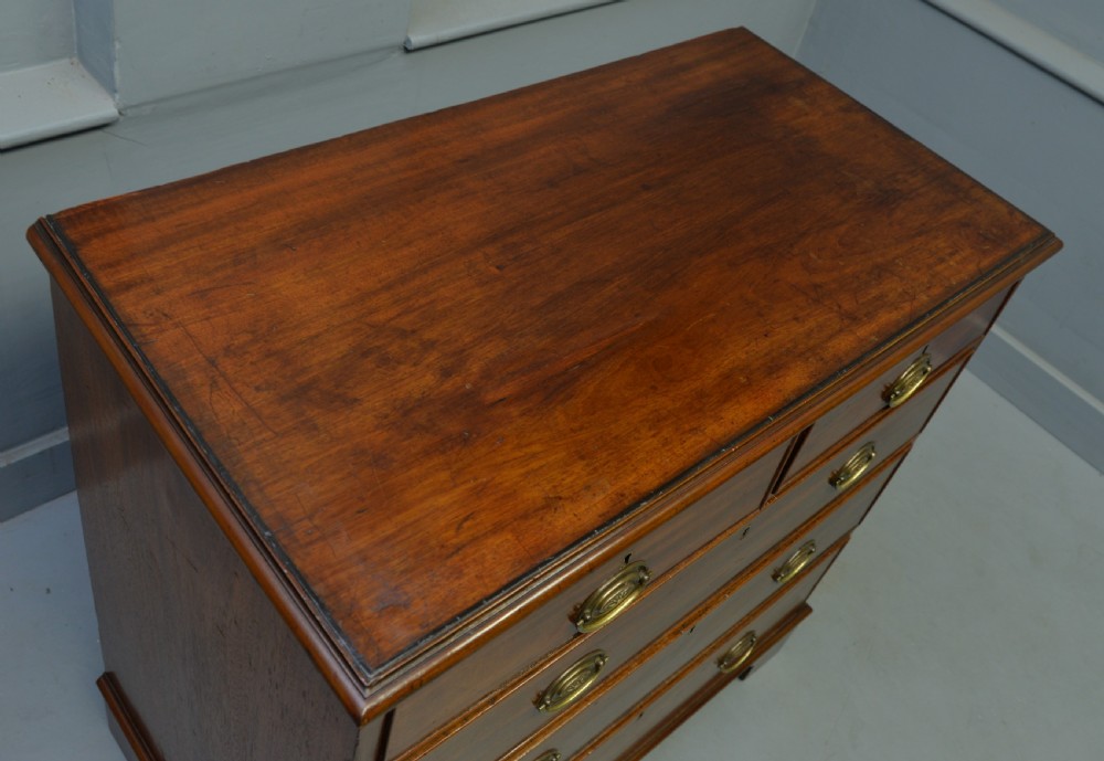 Georgian Medium Sized Mahogany Chest Of Drawers View VIII