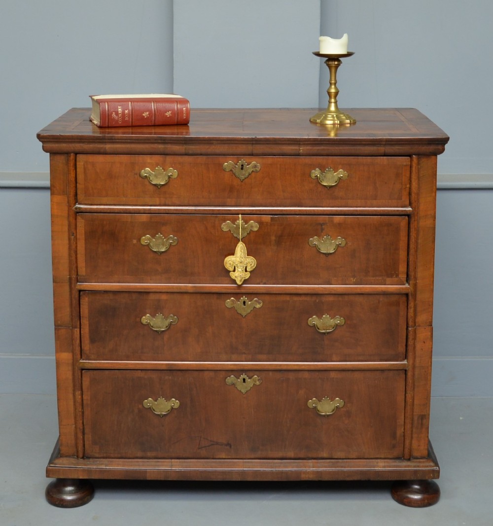 William & Mary Walnut Chest Of Drawers