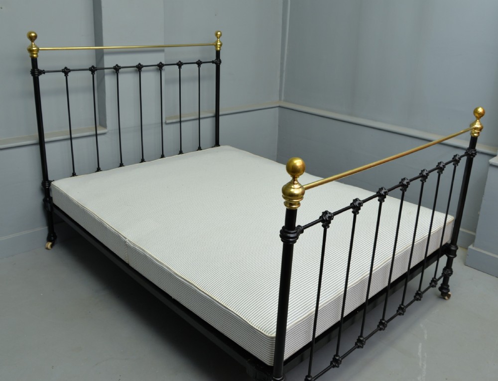 Victorian Brass and Iron Double Bed View IV