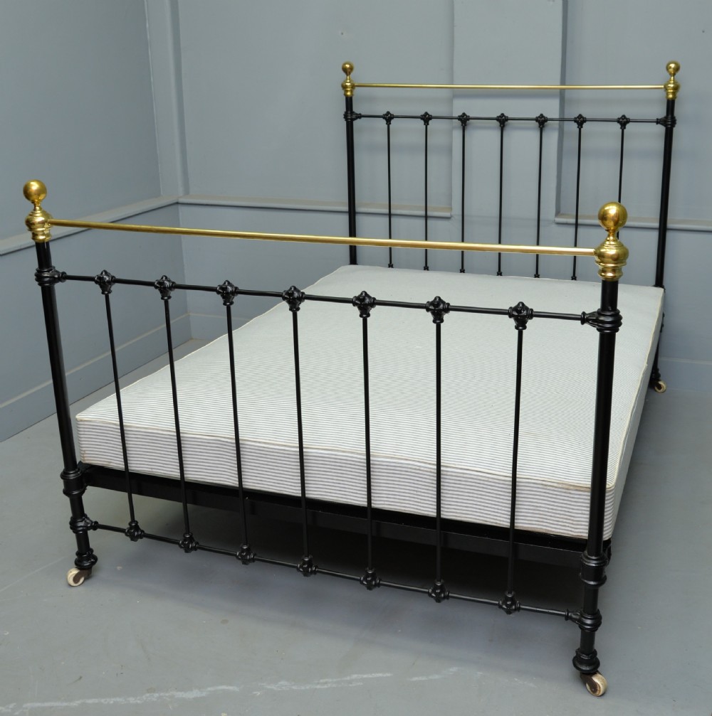 Victorian Brass and Iron Double Bed View VI
