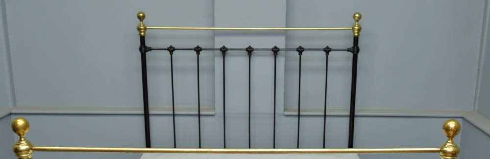 Victorian Brass and Iron Double Bed View VII