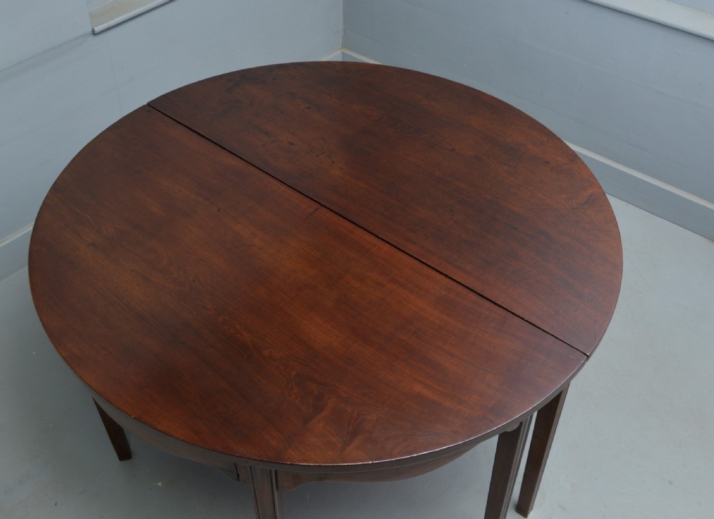 Pair Of Georgian Mahogany Demi-Lune Console Tables View XI