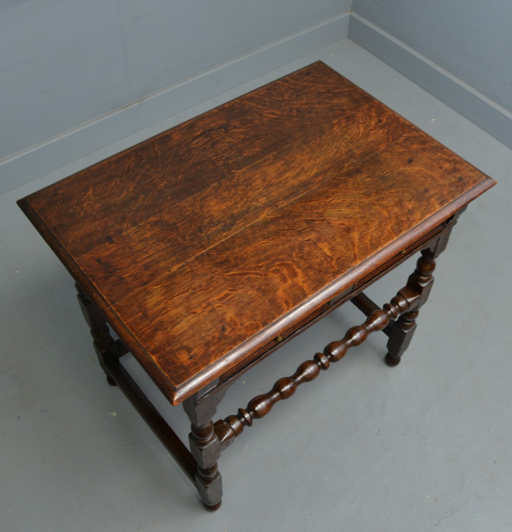 Late 17th / Early 18th Century Oak Side Table View XI