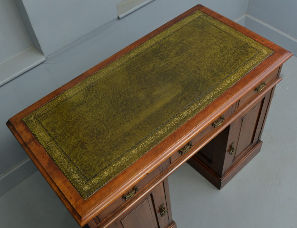 Victorian Mahogany Pedestal Desk View IX
