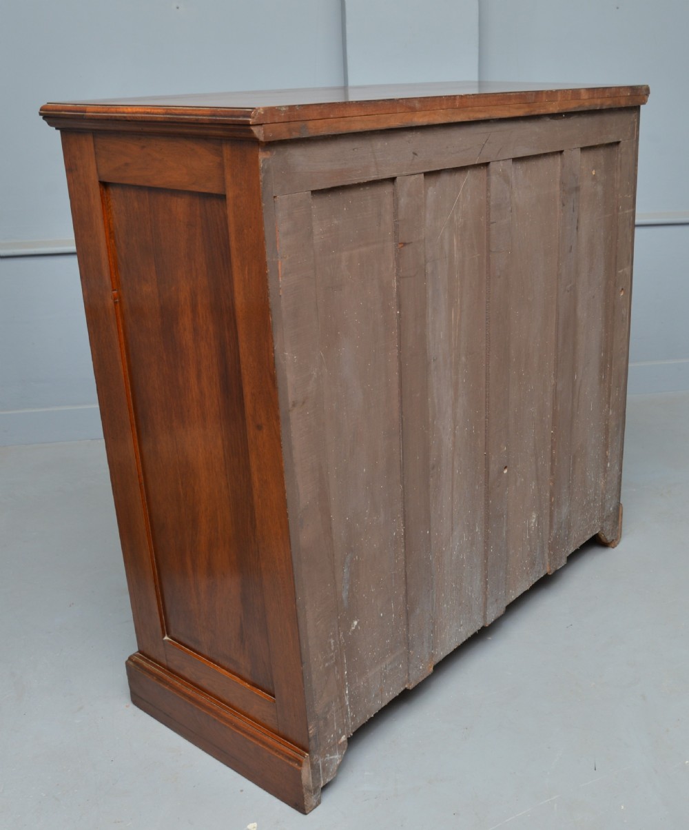 Handsome Large Edwardian Walnut Chest Of Drawers  View X