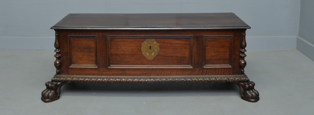 17th Century Style Italian Walnut Cassone Chest View II