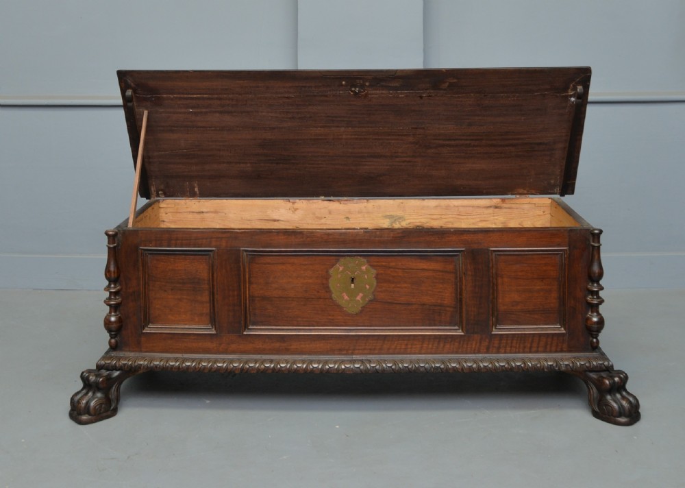 17th Century Style Italian Walnut Cassone Chest View IV