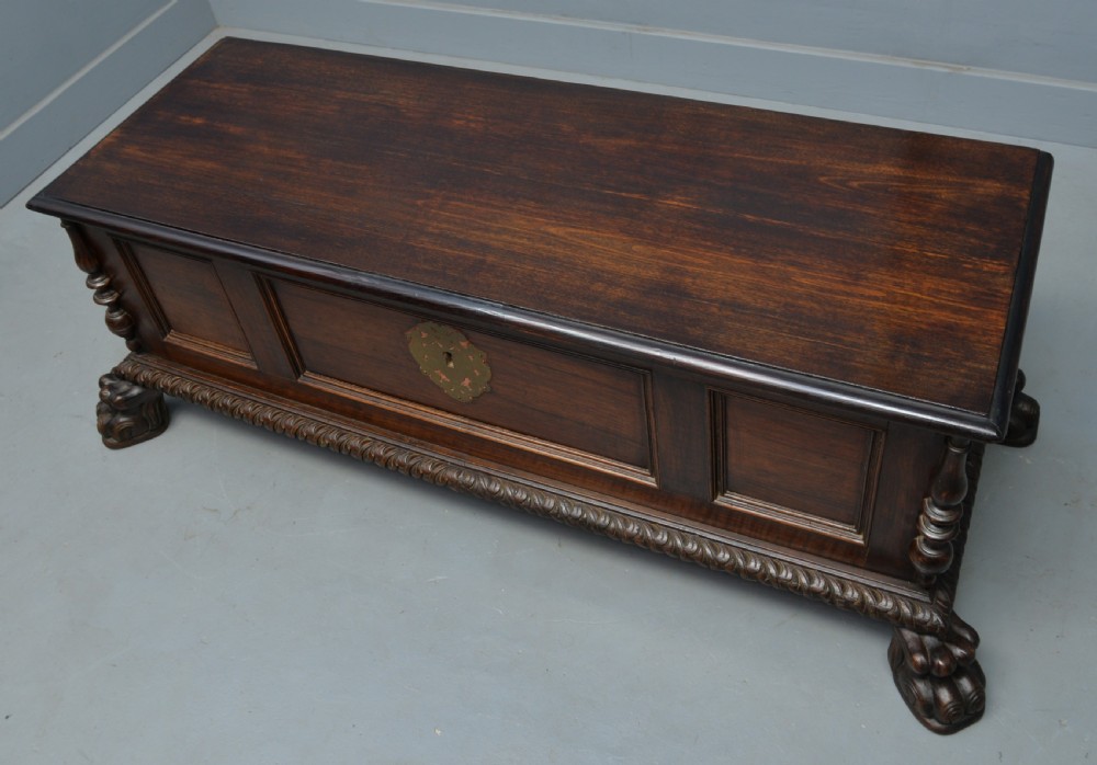 17th Century Style Italian Walnut Cassone Chest View IX