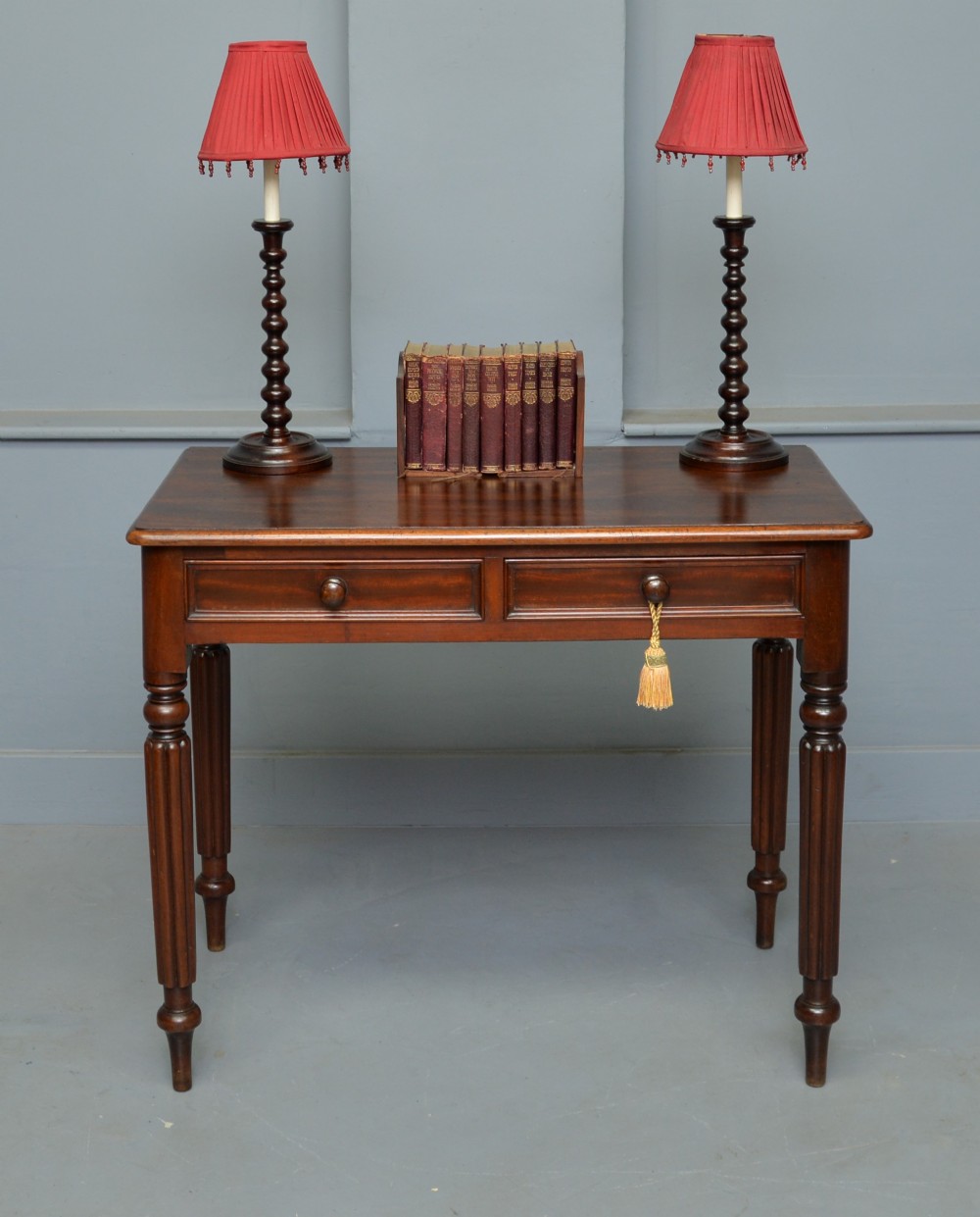 Victorian Mahogany Hall Console / Writing Table