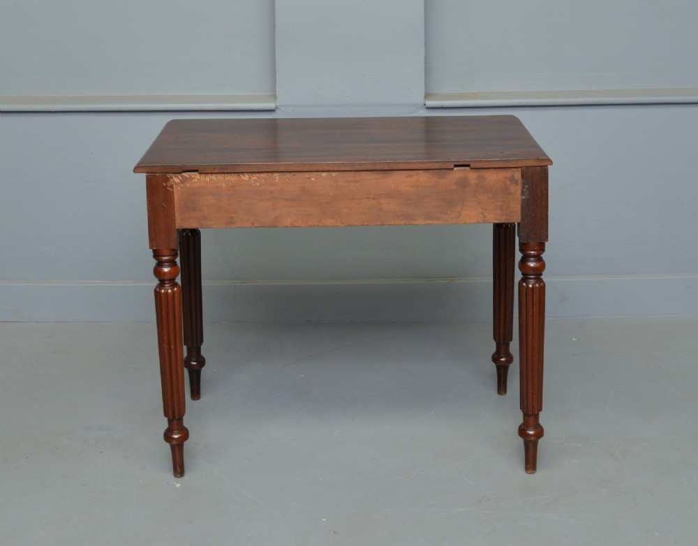 Victorian Mahogany Hall Console / Writing Table View IX