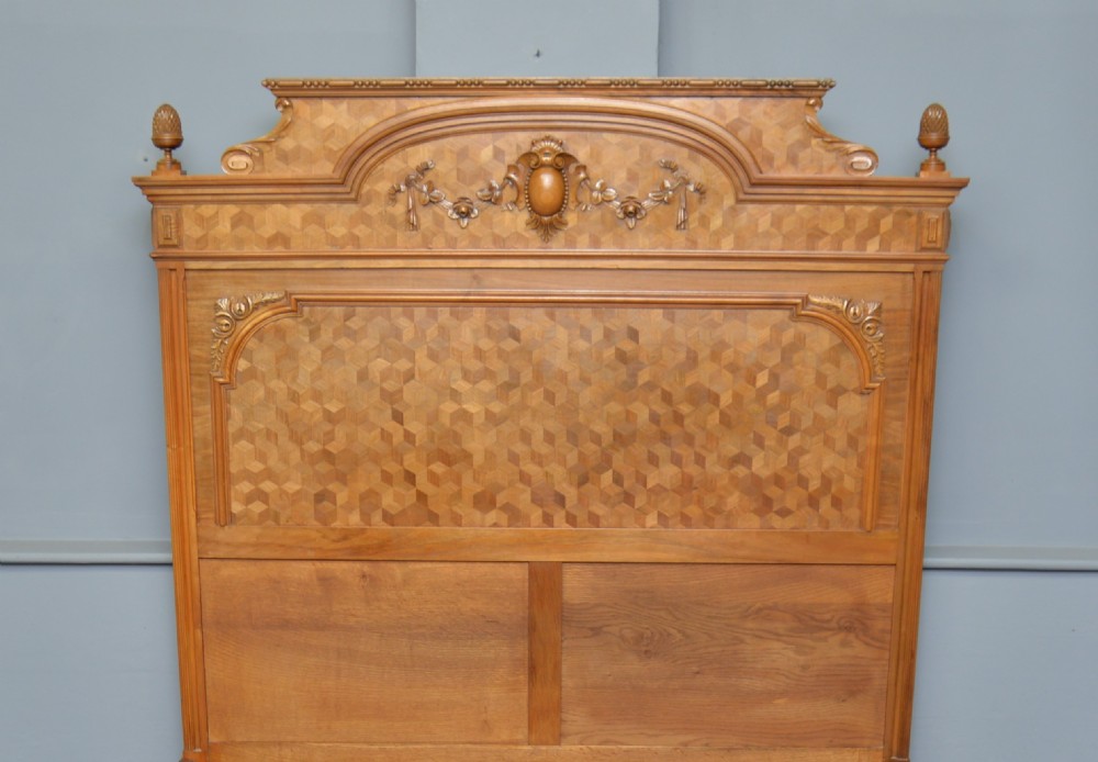 French Walnut Parquetry Double Bed View II