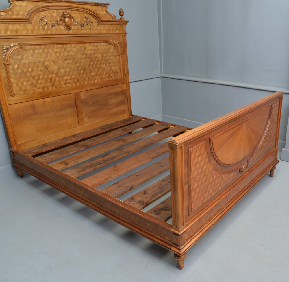 French Walnut Parquetry Double Bed View VII