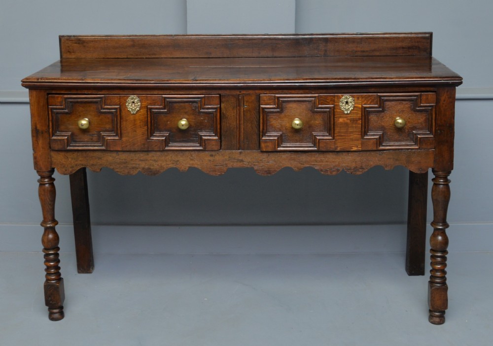 Charming 17th Century Small Oak Dresser View III