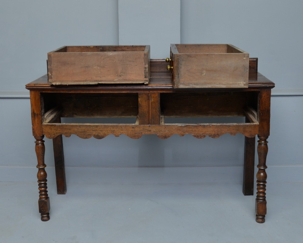 Charming 17th Century Small Oak Dresser View VII