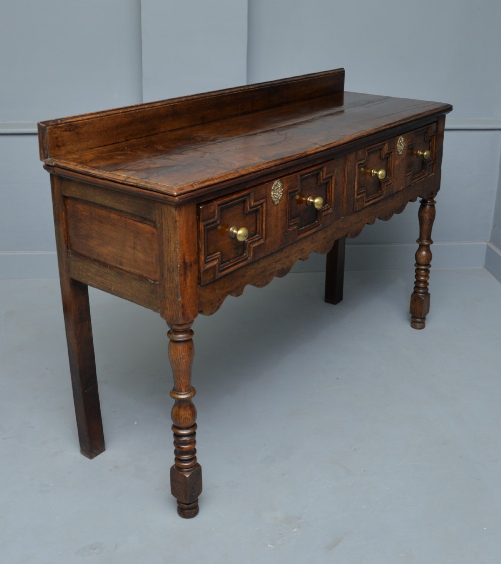 Charming 17th Century Small Oak Dresser View VIII