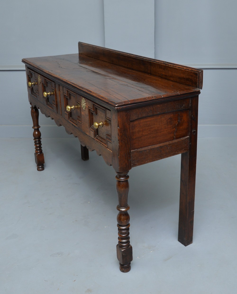 Charming 17th Century Small Oak Dresser View IX