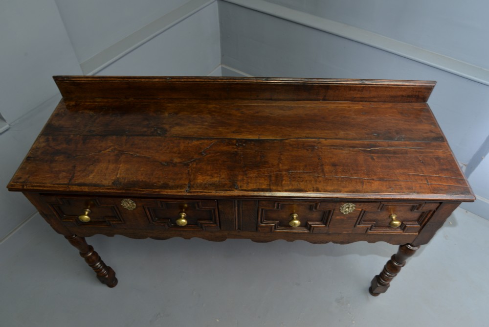 Charming 17th Century Small Oak Dresser View XIII