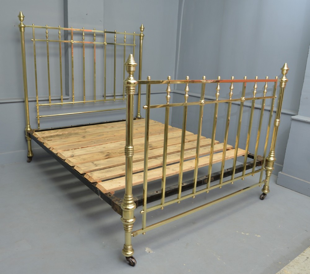 Stunning Maple & Co Victorian All Brass King-Size Bed View III