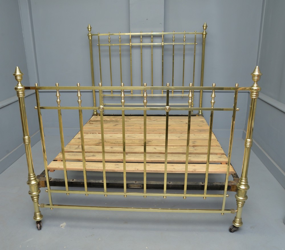 Stunning Maple & Co Victorian All Brass King-Size Bed View IV