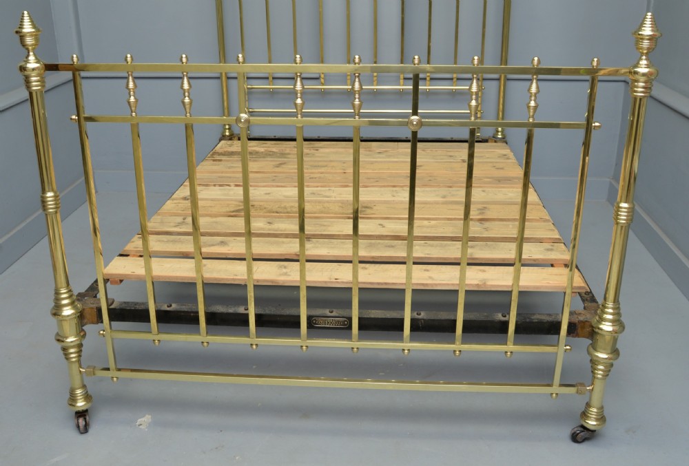 Stunning Maple & Co Victorian All Brass King-Size Bed View V