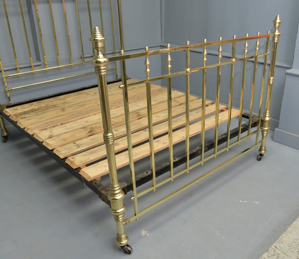 Stunning Maple & Co Victorian All Brass King-Size Bed View VI