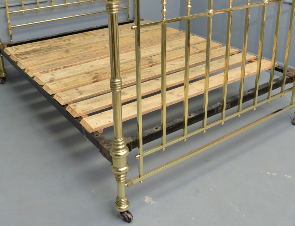 Stunning Maple & Co Victorian All Brass King-Size Bed View VIII