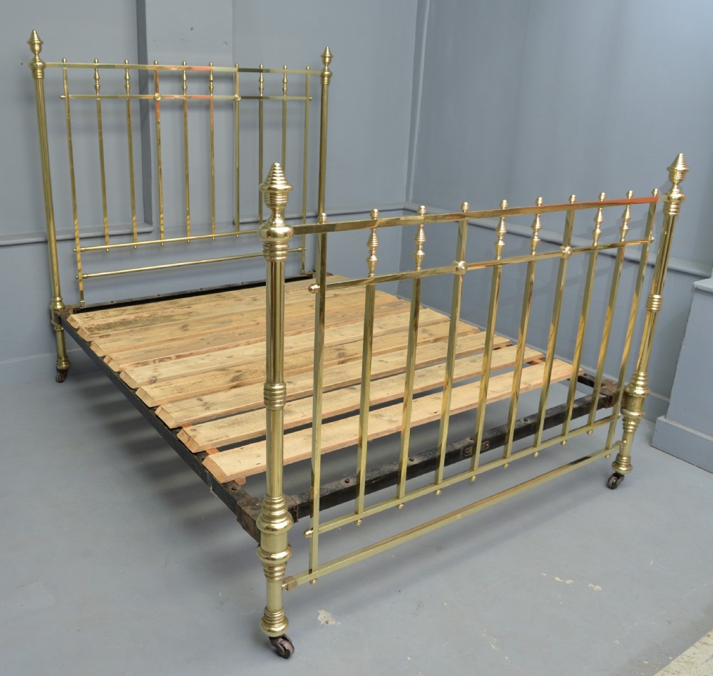 Stunning Maple & Co Victorian All Brass King-Size Bed View IX