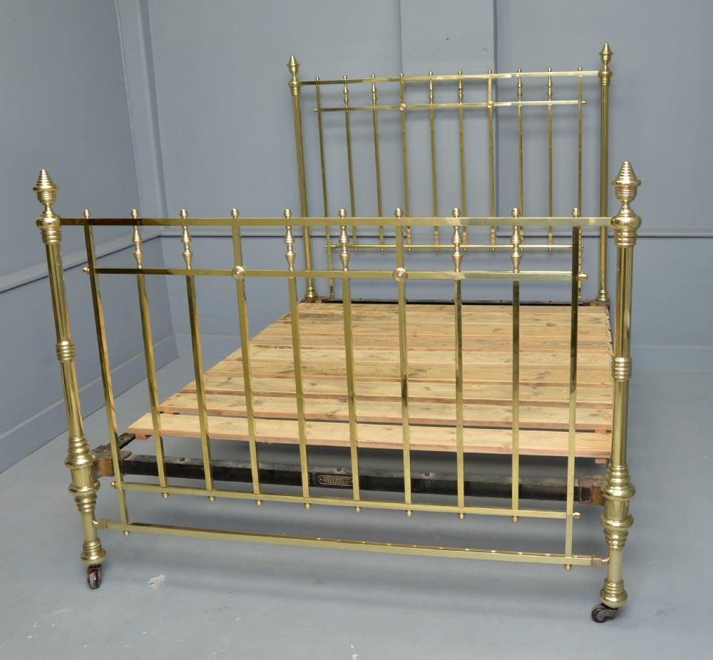 Stunning Maple & Co Victorian All Brass King-Size Bed View X
