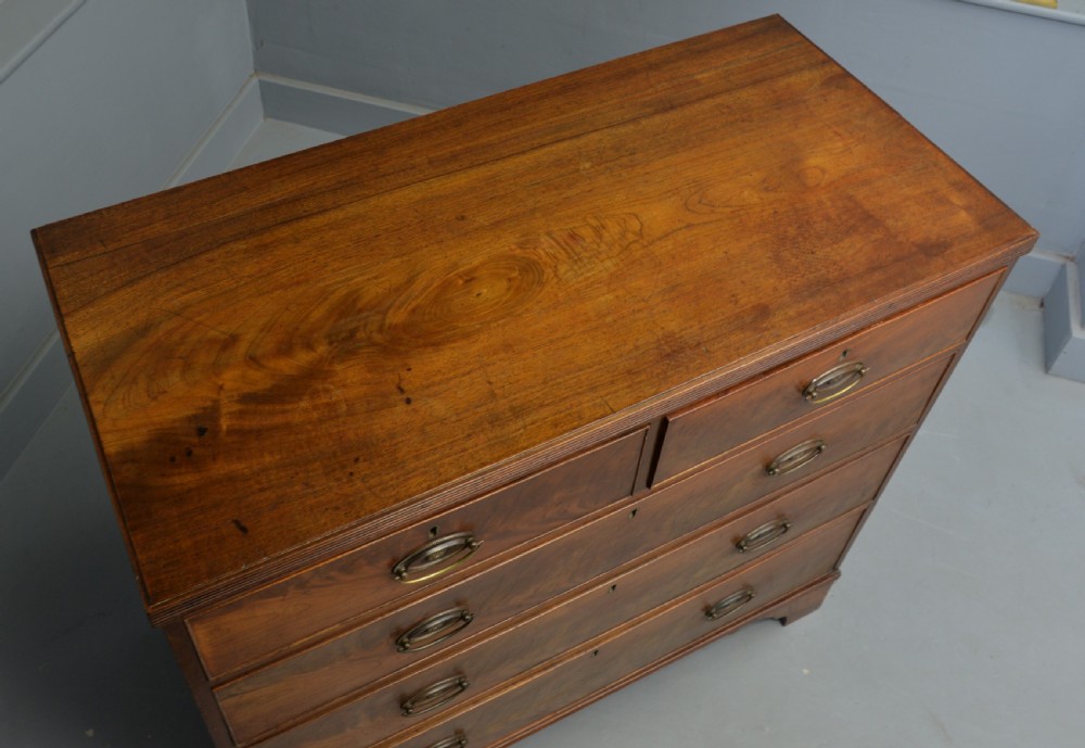 Georgian Flame Mahogany Chest Of Drawers View VIII