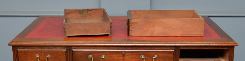 Victorian Mahogany Pedestal Desk View V