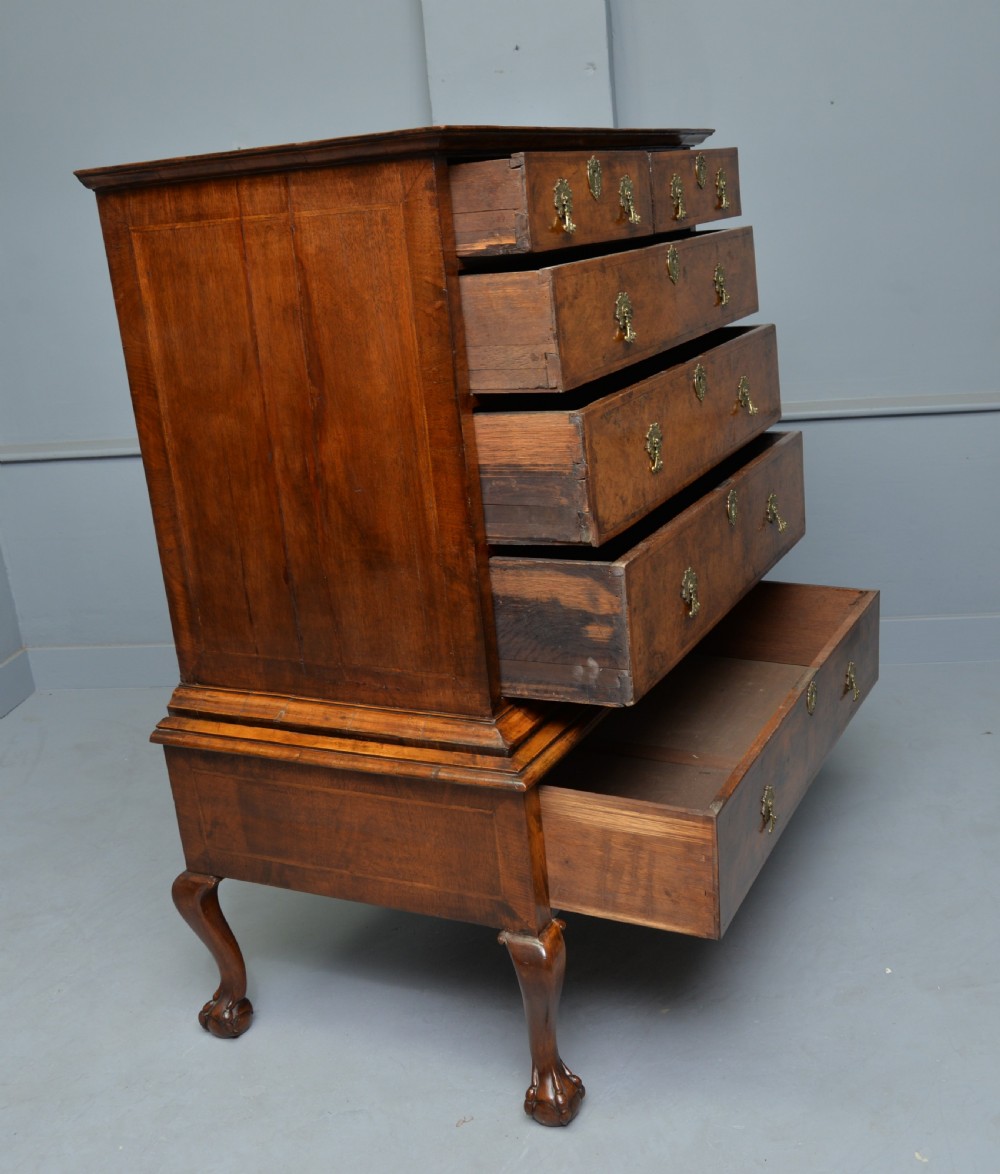 Early 18th Century George I Walnut Chest On Stand View XI
