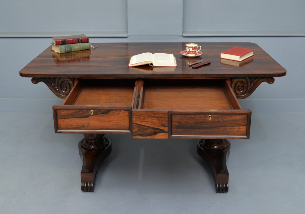William IV Rosewood Library / Writing Table View V
