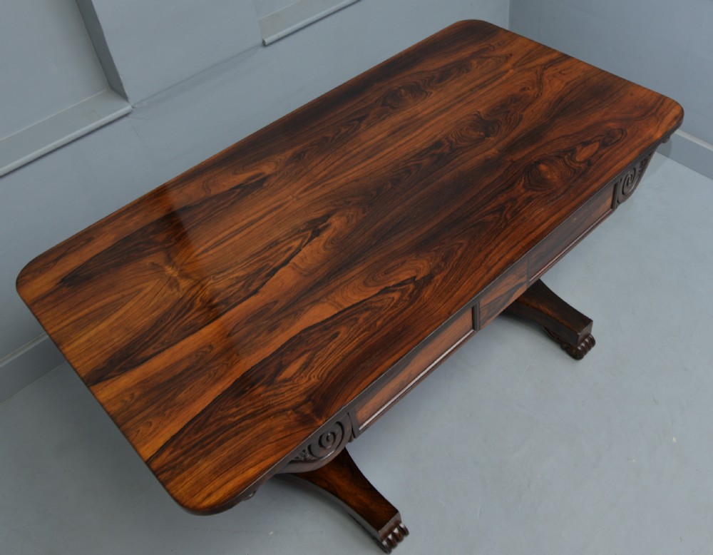 William IV Rosewood Library / Writing Table View VIII