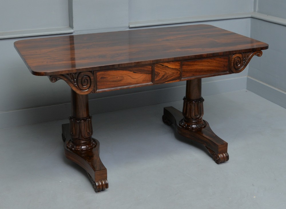 William IV Rosewood Library / Writing Table View XXIII