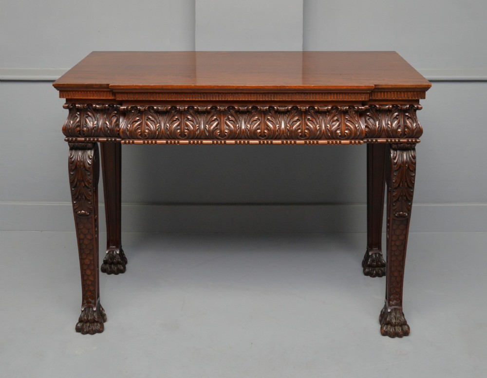 Maple & Co Mahogany Console Hall Table 