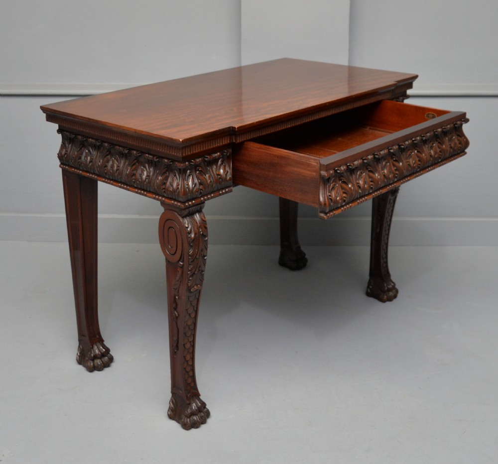 Maple & Co Mahogany Console Hall Table  View VI