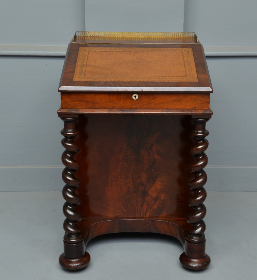 William IV Mahogany Davenport Desk View II