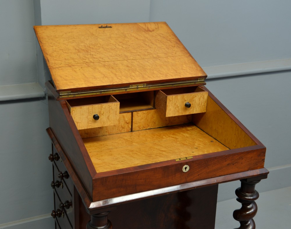 William IV Mahogany Davenport Desk View VII