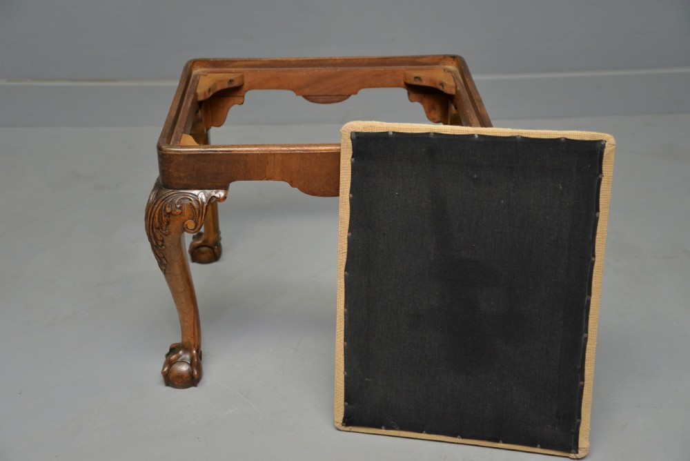 Antique Georgian Style Oak Stool View XII