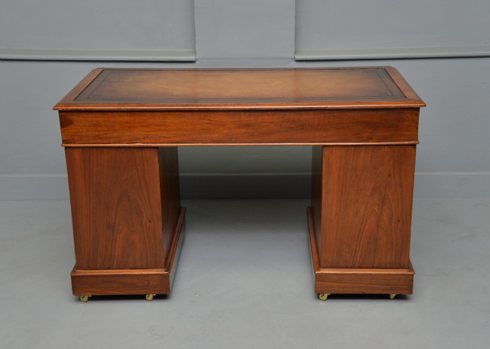 Victorian Mahogany Pedestal Desk View VIII