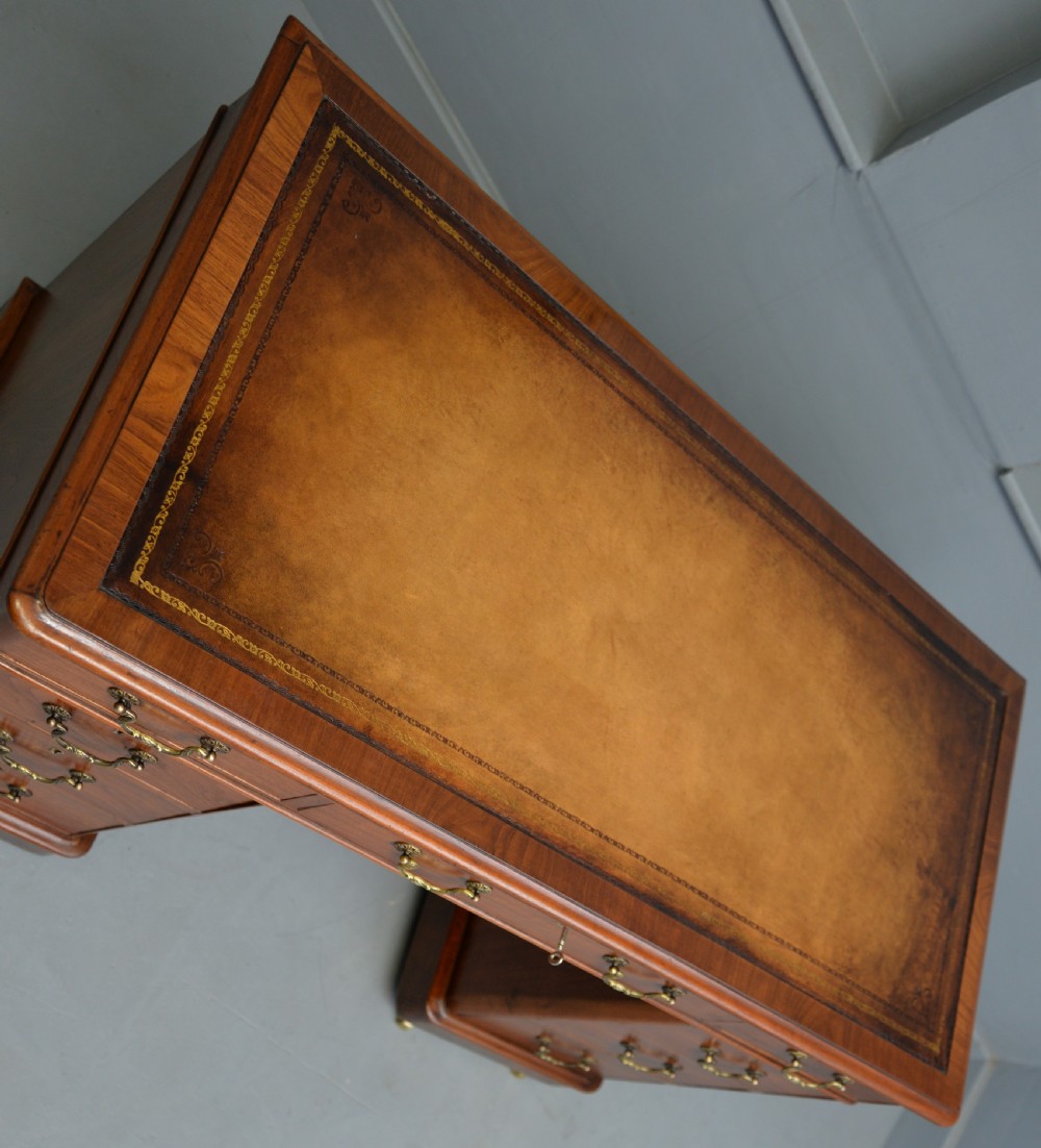 Victorian Mahogany Pedestal Desk View XI