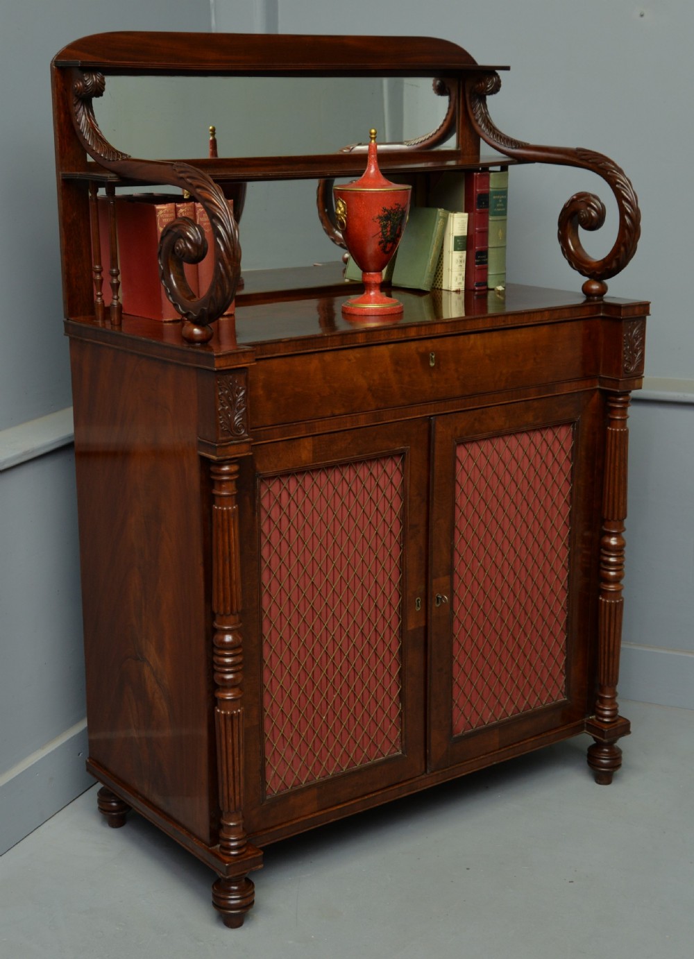 Fine Regency Mahogany Chiffonier Side Cabinet View III