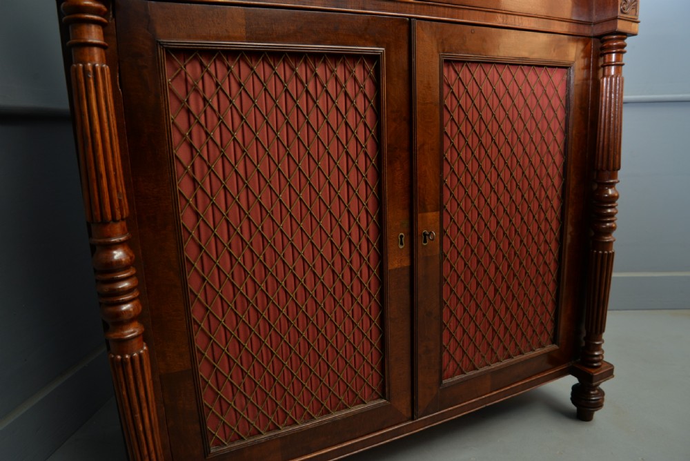 Fine Regency Mahogany Chiffonier Side Cabinet View XIII