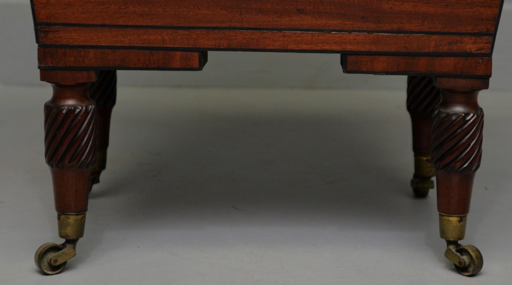 Regency Mahogany & Ebony Sarcophagus Wine Cellarette View X