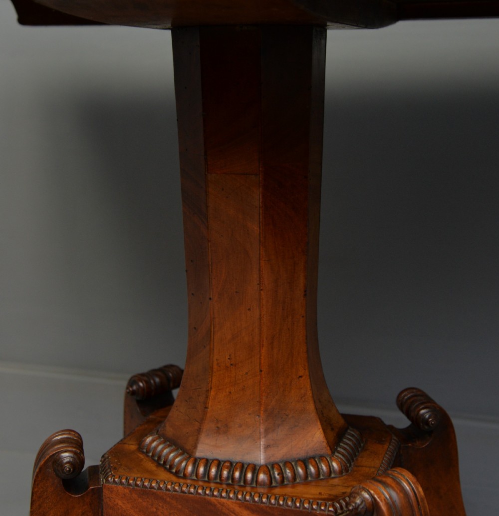 Elegant Regency Mahogany Games / Card Side Table View VII