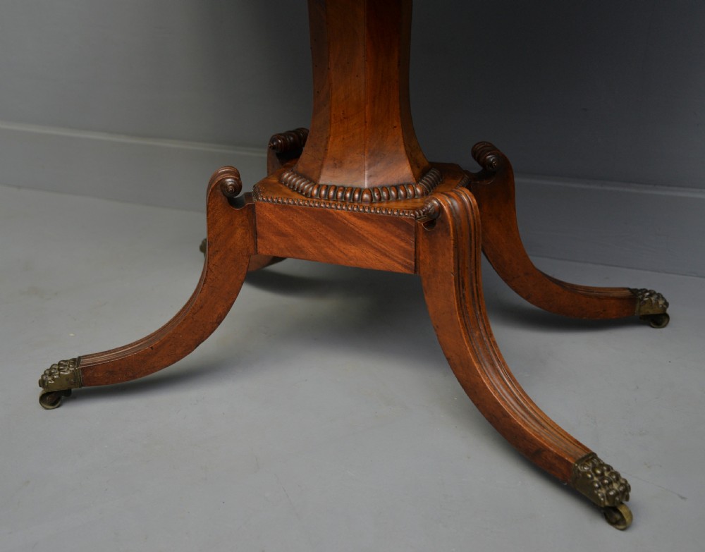 Elegant Regency Mahogany Games / Card Side Table View VIII