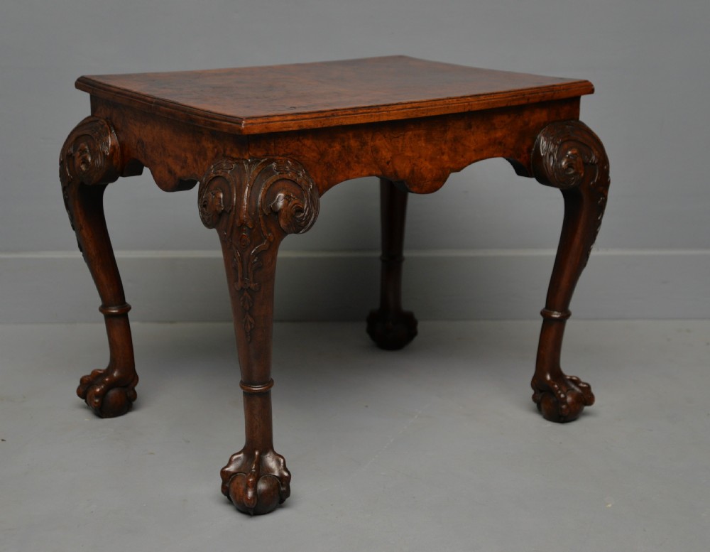 Antique 1920`s Burr Walnut Side / Coffee Table
